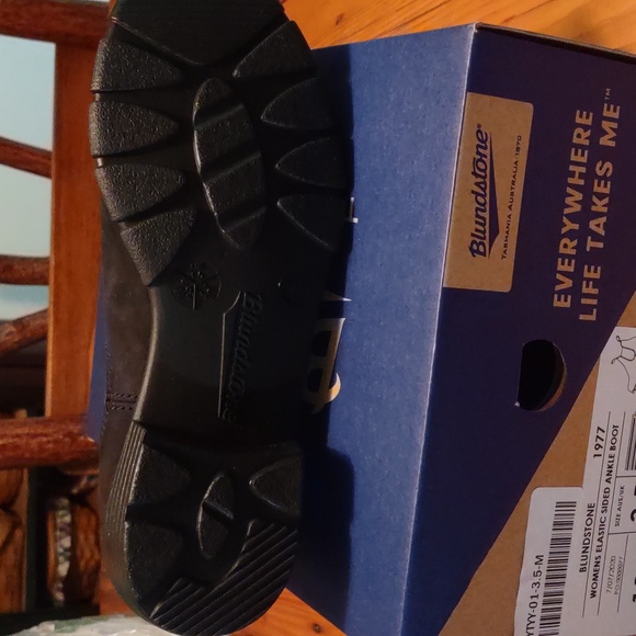 New blundstone sz 3.5 us 6.5 black nubuck elastic sided ankle boot - Picture 5 of 6